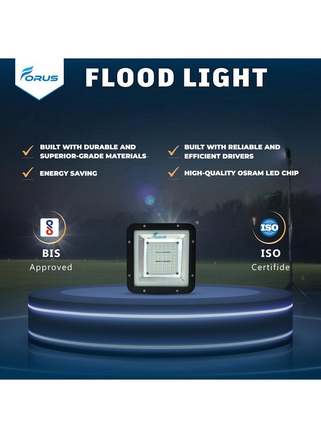 Forus 50W LED Flood Light 5 Years Warranty, IP67 Waterproof Outdoor LED Flood Lights, High Mast Focus Light, Halogen Flood Light for Factory, Garage, Parking,Garden,Shop,Warehouse,Tent, Cool White 3PC - Image 5