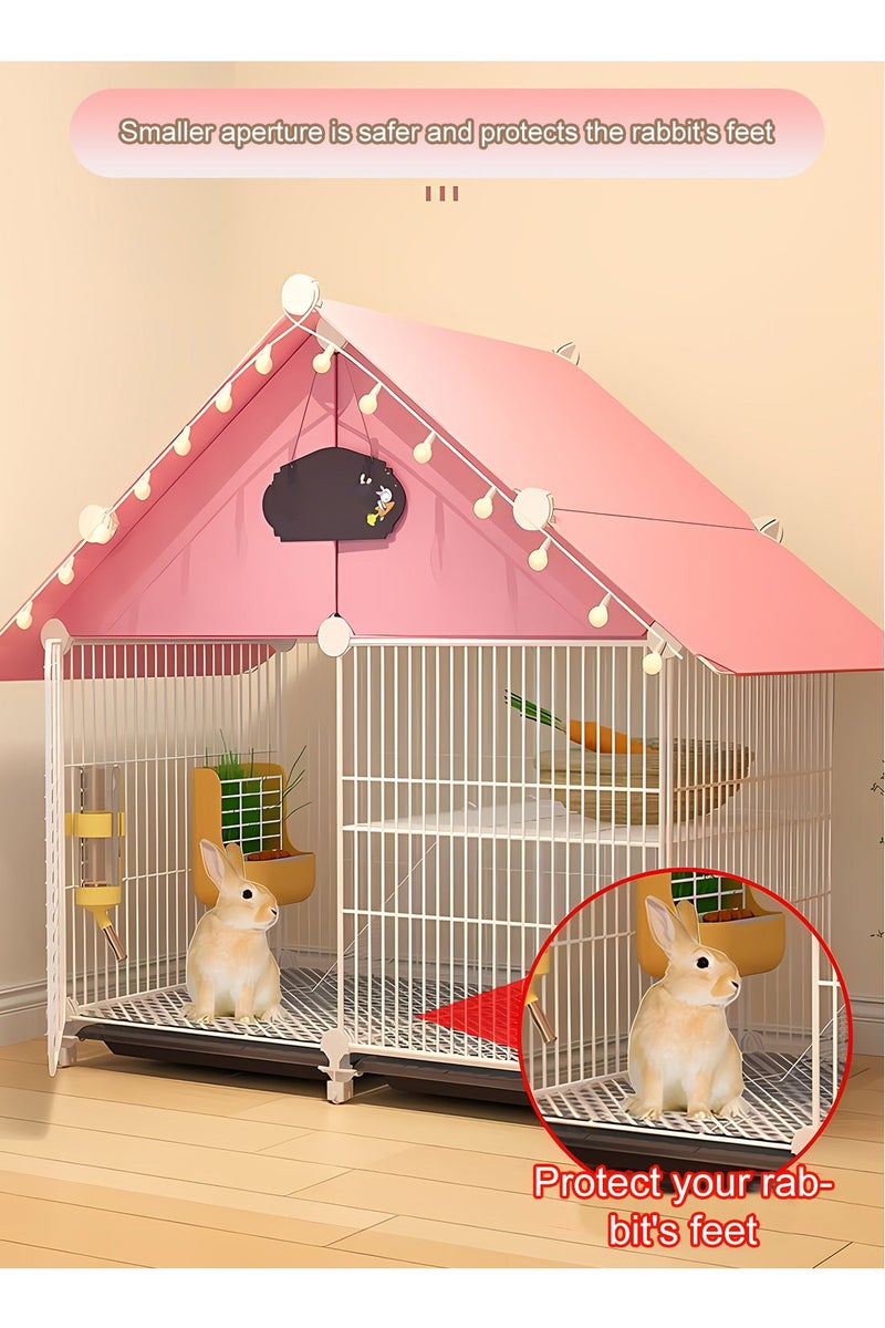 Kidle Rabbit Cage Indoor Villa Household Large with Toilet Guinea Pig Guinea Pig Cage Pet Supplies House - Image 4