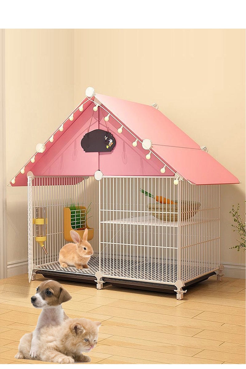 Kidle Rabbit Cage Indoor Villa Household Large with Toilet Guinea Pig Guinea Pig Cage Pet Supplies House - Image 1