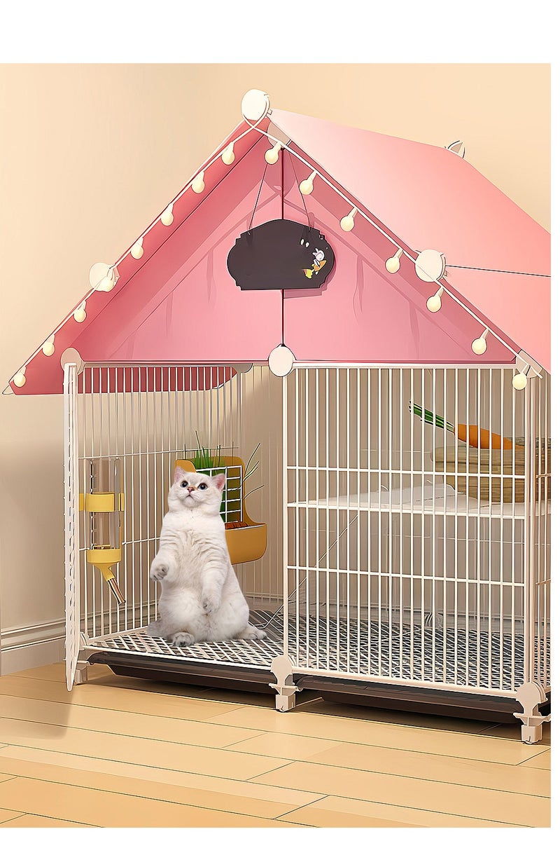 Kidle Rabbit Cage Indoor Villa Household Large with Toilet Guinea Pig Guinea Pig Cage Pet Supplies House - Image 5