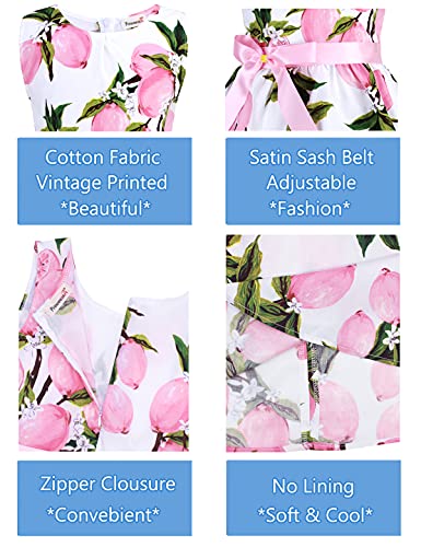 PrinceSasa Birthday Lemon Children Dress Toddler Girl Clothes Girls Dress,E8,5-6 Years(Size 130) - Image 4