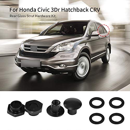 Anxingo Rear Glass Strut Hardware Kit Black Replacement for Honda Civic 3Dr 1992-1995 Hatchback 1997-2001 Honda CRV, 90105-SR3-000 - Image 3