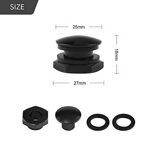 Anxingo Rear Glass Strut Hardware Kit Black Replacement for Honda Civic 3Dr 1992-1995 Hatchback 1997-2001 Honda CRV, 90105-SR3-000 - Image 5