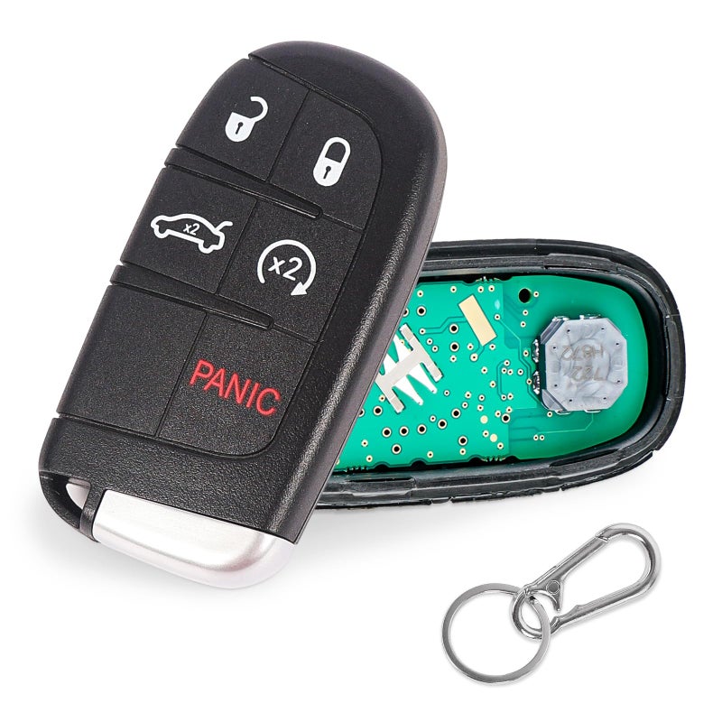 TXROMTZ Key Fob Replacement Compatible with 20112018 Chrysler 300 Dodge Charger 20152018 Challenger 20142016 Dart Smart Key Fob Remote Control Replaces M3N40821302 433MHz 68155687AB 5 Buttons - Image 2