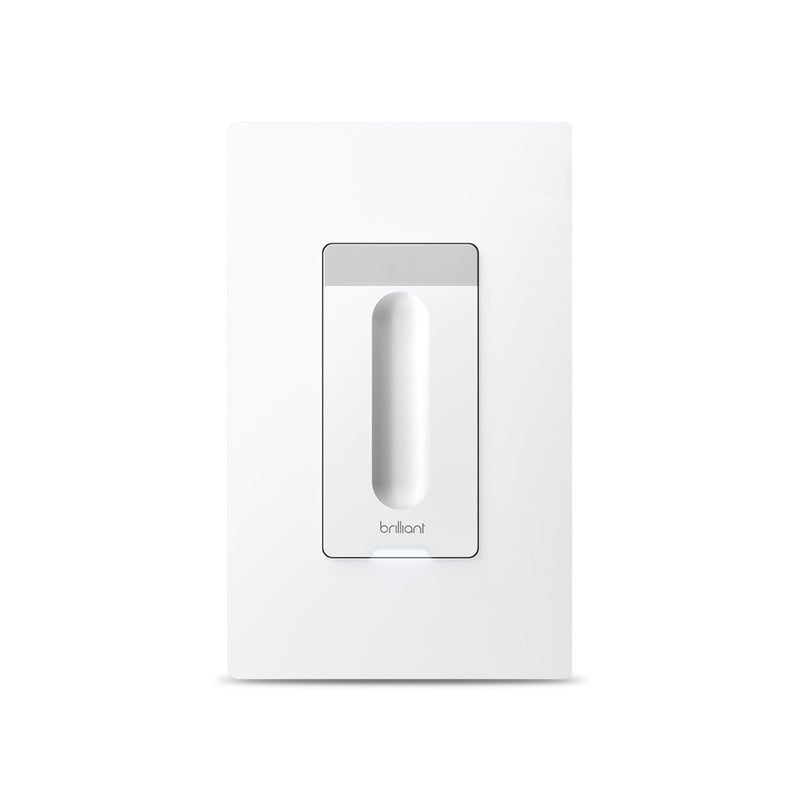 Brilliant Smart Dimmer Switch (White) â€” Compatible with , Google Assistant, Wemo and More - Image 1