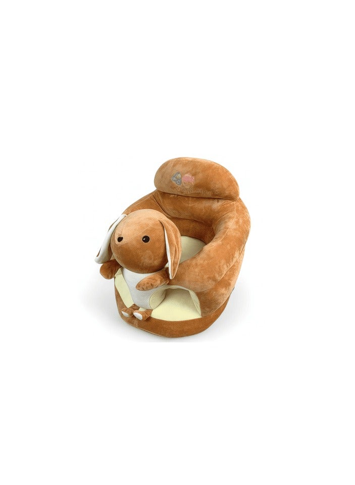 AL BADER ALBADER Baby Foam Chair Round Sofa for Kids Medium Size Comfortable Baby Seat with Cute Animal Design Fully Padded Safe Stable Lightweight Portable Support Chair for Infants 4 to 18 Months, available in various designs, Bear design - Image 5