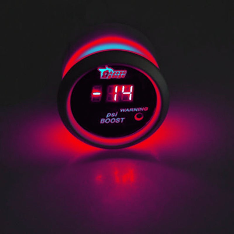 ESUPPORT Car 2" 52mm Digital Turbo Boost Gauge Red LED Light PSI Meter - Image 2