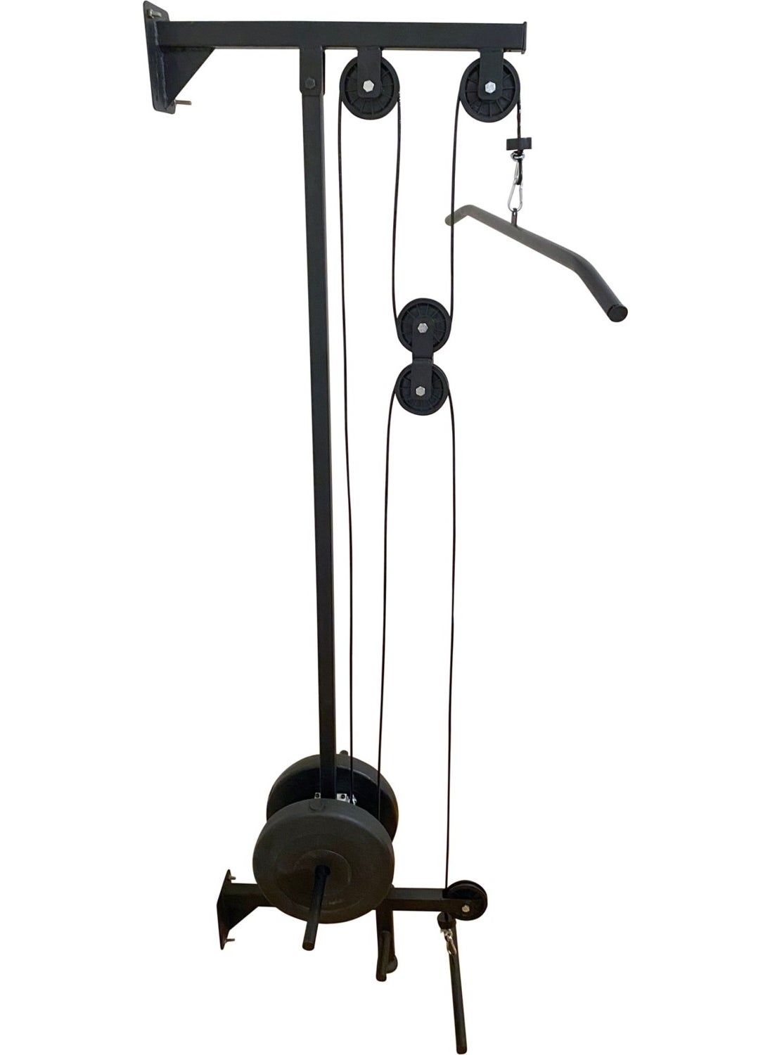 Tekno Trust - Wall Mounted Lat Machine Pro Cable Crossover Lat & Row 100 Black 80 - 100 cm - Image 1