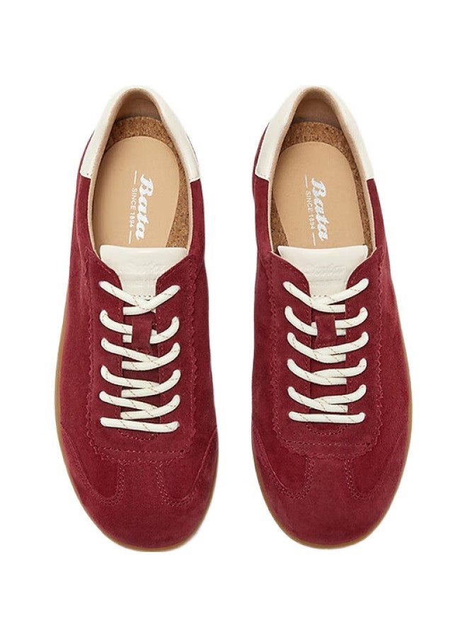 Bata Women'S Spring Lightweight Sheepskin Sports Shoes Ali30Am5 Burgundy 38 - Image 3