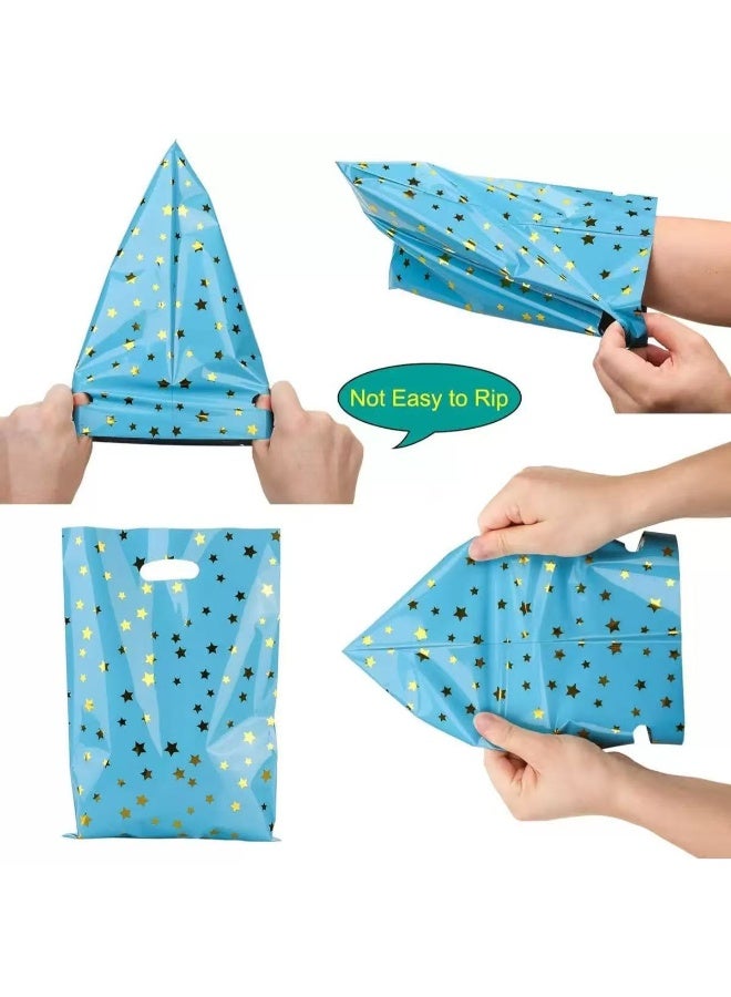 50Pcs Star Pattern Foil Gift Bags with Handle, Birthday Party Favor Bags for Kids, Aluminum Foil Candy Treat Bags for Party Supplies - Image 5