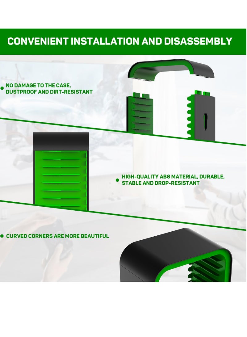 منظم أقراص ألعاب الفيديو، حامل بلاي ستيشن 5 سليم، برج تخزين الألعاب متوافق مع بلاي ستيشن 5 / إكس بوكس سيريس إس وإكس / سويتش، مع حامل لأربعة أجهزة تحكم، حامل صندوق أقراص الألعاب - Image 4