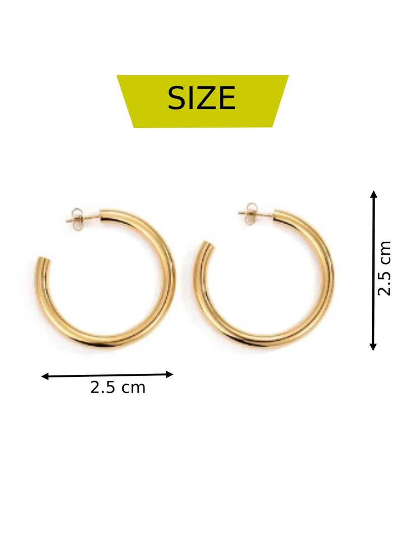 Soko Mesh - 18K Hoop Earrings – Dazzling Circle Collection with Elements - Elevate Everyday Style with Fashion-forward Women's Jewelry - Explore Elegant Designs, Perfect for Casual or Formal Wear - Image 1