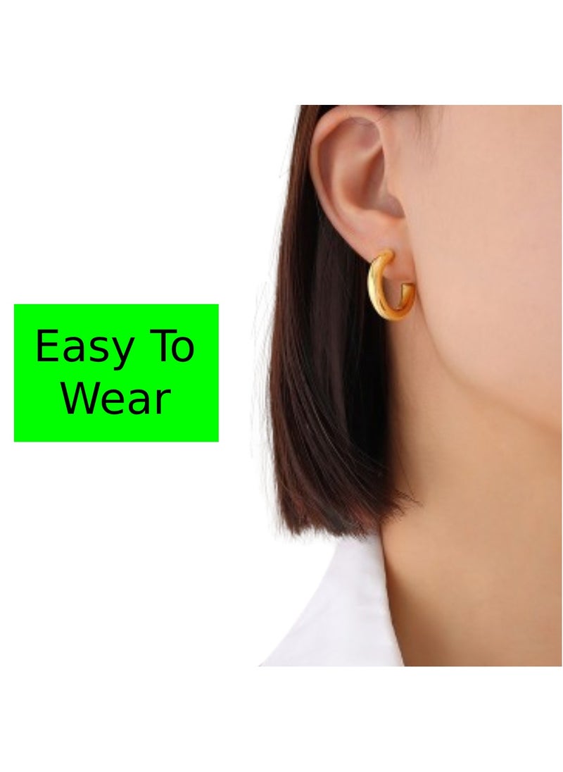 Soko Mesh - 18K Hoop Earrings – Dazzling Circle Collection with Elements - Elevate Everyday Style with Fashion-forward Women's Jewelry - Explore Elegant Designs, Perfect for Casual or Formal Wear - Image 1