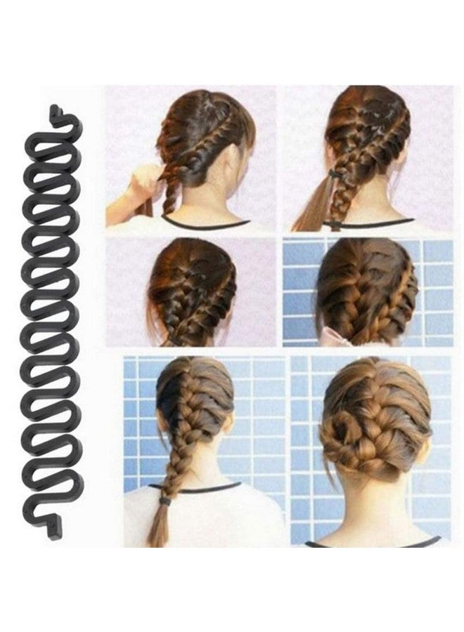 تشاندركاش مجموعة من 4 قطع من CHANDERKASH، دبابيس شعر سحرية سوداء، أداة ضفائر شعر DIY - Image 4