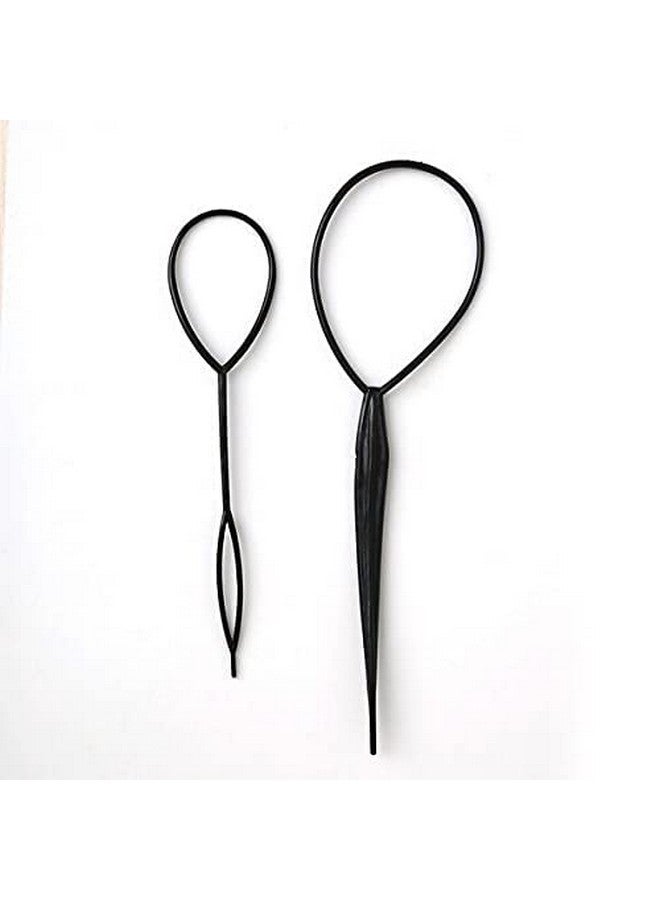 تشاندركاش مجموعة من 4 قطع من CHANDERKASH، دبابيس شعر سحرية سوداء، أداة ضفائر شعر DIY - Image 5