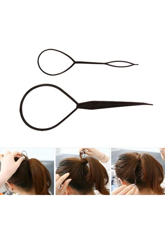 تشاندركاش مجموعة من 4 قطع من CHANDERKASH، دبابيس شعر سحرية سوداء، أداة ضفائر شعر DIY - Image 2