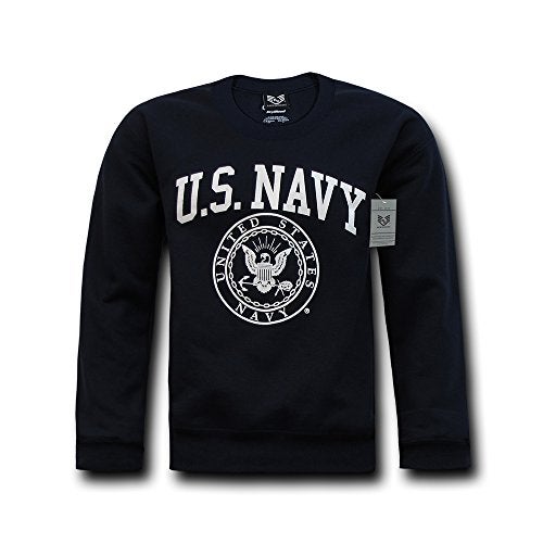 Rapid Dominance Rapiddominance Navy Crewneck Sweatshirt, Navy, Medium - Image 1