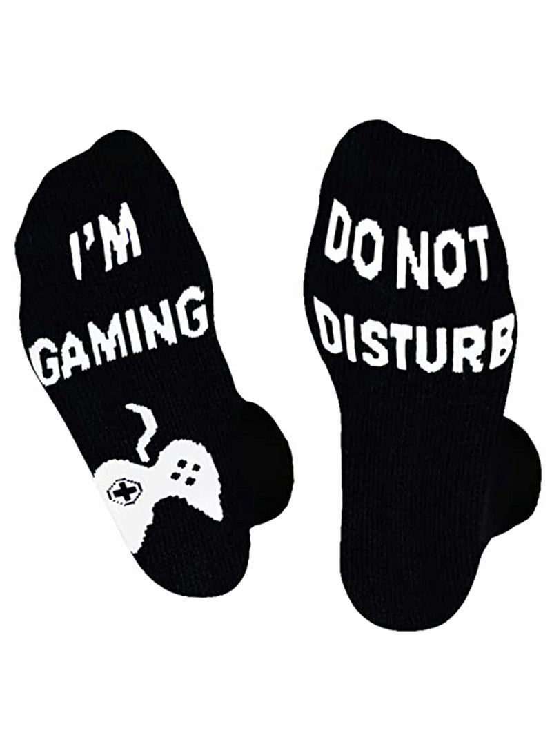 KASTWAVE Do Not Disturb Gaming Socks, Teen Boy Birthday Gifts Do Not Disturb Gaming Socks for Kid Teen Boys Mens Womens Game Loversusband Gamers… - Image 1