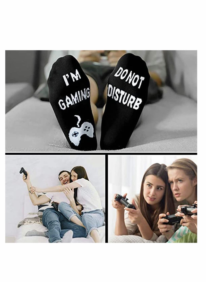 KASTWAVE Do Not Disturb Gaming Socks, Teen Boy Birthday Gifts Do Not Disturb Gaming Socks for Kid Teen Boys Mens Womens Game Loversusband Gamers… - Image 2