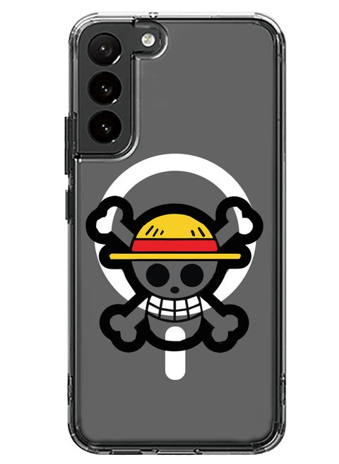 Magnetic Case for Samsung Galaxy S23 Plus 6.6-inch Compatible with MagSafe Wireless Charging, Shockproof Phone Bumper Cover Skull