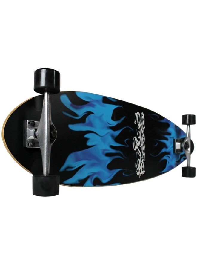 كراون لوح التزلج الطويل الكامل KROWN Blue Flame Pintail - Image 3