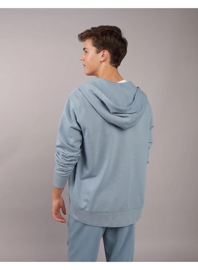 American Eagle AE Logo Graphic Zip-Up Hoodie  - Image 4