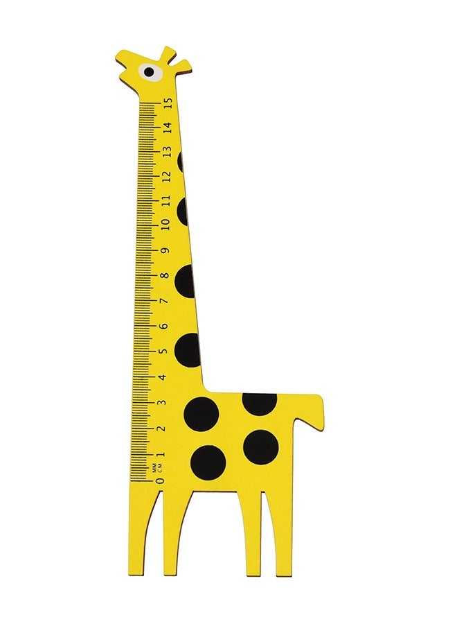 Rex London YELLOW GIRAFFE WOODEN RULER - Image 3