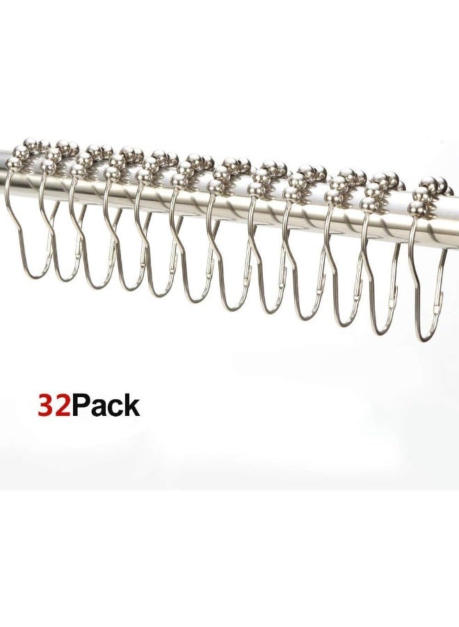 Riyidecor Clawfoot Tub Shower Curtain Liner Bathtub Round White All Around 180 x 70 Inch Wrap Around Freestanding Oval Surround PEVA Extra Wide Home Shower Panel Metal Shower Hooks Heavy Duty - Image 3