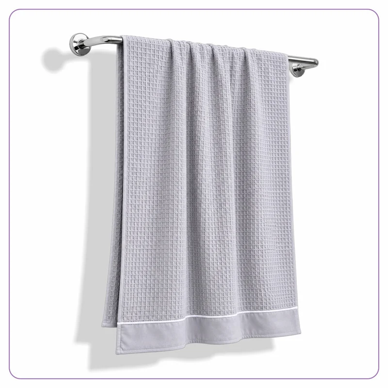 Donetella Bath Towel (1 Piece, 70x140 cm) – Microfiber 310 GSM Waffle Weave Ultra Soft Highly Absorbent Quick Dry Bathroom Towel for Home, Gym, Spa & Travel