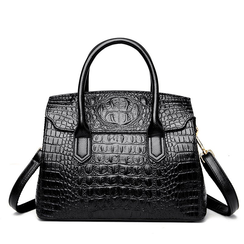 Bags Tote Bag Women'S Bag Retro Niche Crocodile Pattern Commuting Light Luxury High-End Handbag - Image 1