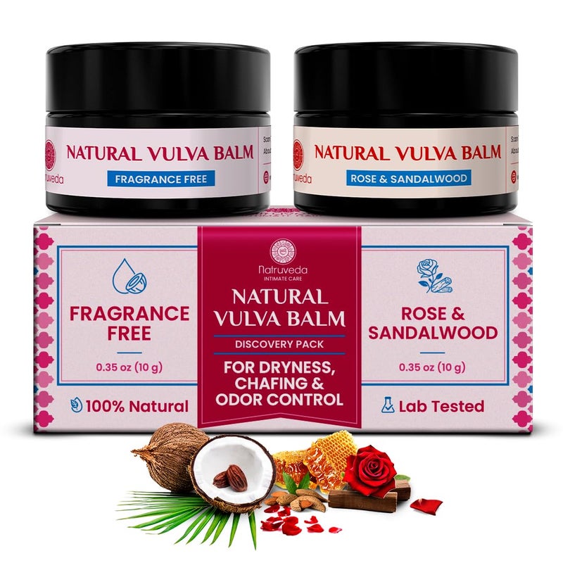 Natruveda Natural Vulva Balm Discovery Pack for Women - Image 1