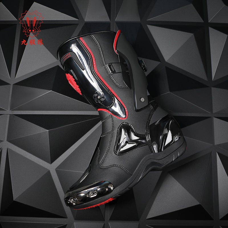 New Cycling Boots Motorcycle Off-Road Men'S Commuter Riding Motorcycle Equipment Women'S Track Swivel Buckle High-Top Motorcycle Boots - Image 5