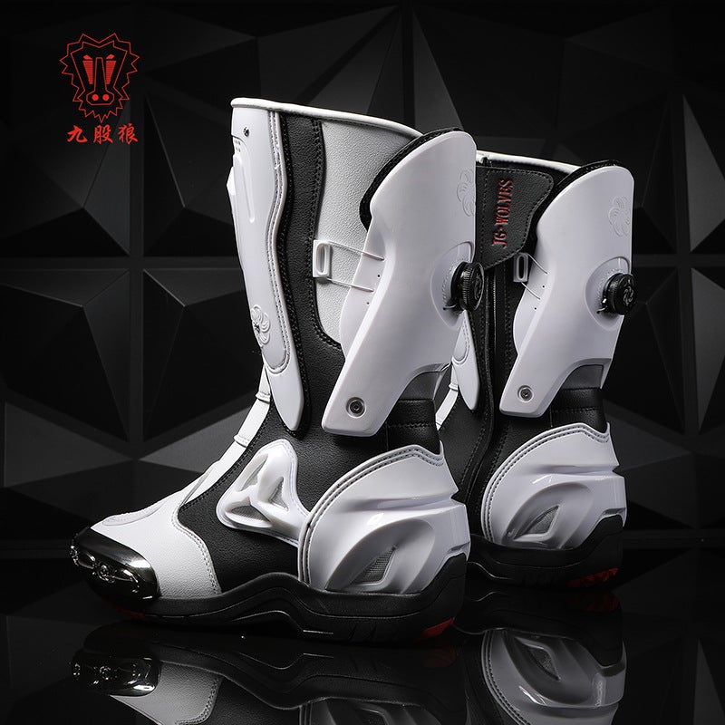 New Cycling Boots Motorcycle Off-Road Men'S Commuter Riding Motorcycle Equipment Women'S Track Swivel Buckle High-Top Motorcycle Boots - Image 4