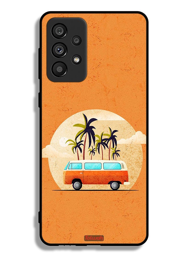 Tolwak Samsung Galaxy A73 5G Protective Case Cover Bus Art - Image 1