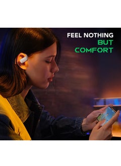 BLACK SHARK Comfortable Immersive Earphone With Open Ear Wireless Design, 35H Long Battery Life,5.3 Bluetooth Connectivity and IPX67 Water Resistance T20 - White  - Image 2