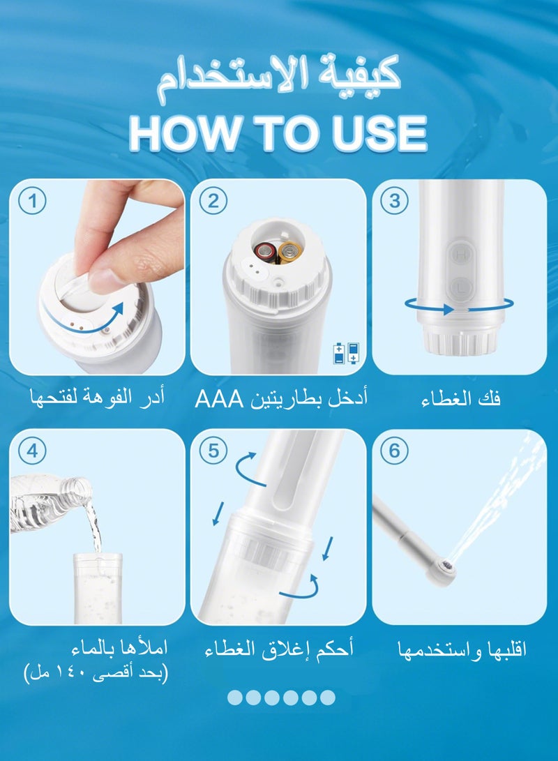 WAMIT Portable Bidet Electric Travel Bidet Sprayer, IPX6 Waterproof Handheld Personal Bidet for Hygiene Cleaning, 180° Adjustable Nozzle Mini Bidet for Postpartum, Baby Care and Travel - Image 5