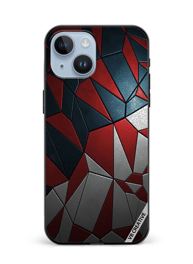 VR CREATIVE Protective Case Cover For Apple iPhone 15 Plus Abstract Design Multicolour - Image 1
