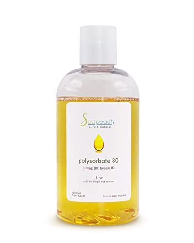 Soapeauty POLYSORBATE 80, T-MAZ 80, TWEEN 80 | 100% Pure Cosmetic Grade Solubilizer Surfactant & Emulsifier | (8 OZ) - Image 3