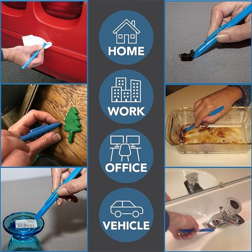 Scrigit Scraper No-Scratch Plastic Scraper Tool, 5 Pack - The Handy Multi-Use Scraping Tool for Removing Food, Labels, Stickers, Paint, Grease - Easy to Hold, Reaches Tight Spaces and Crevices - Image 5
