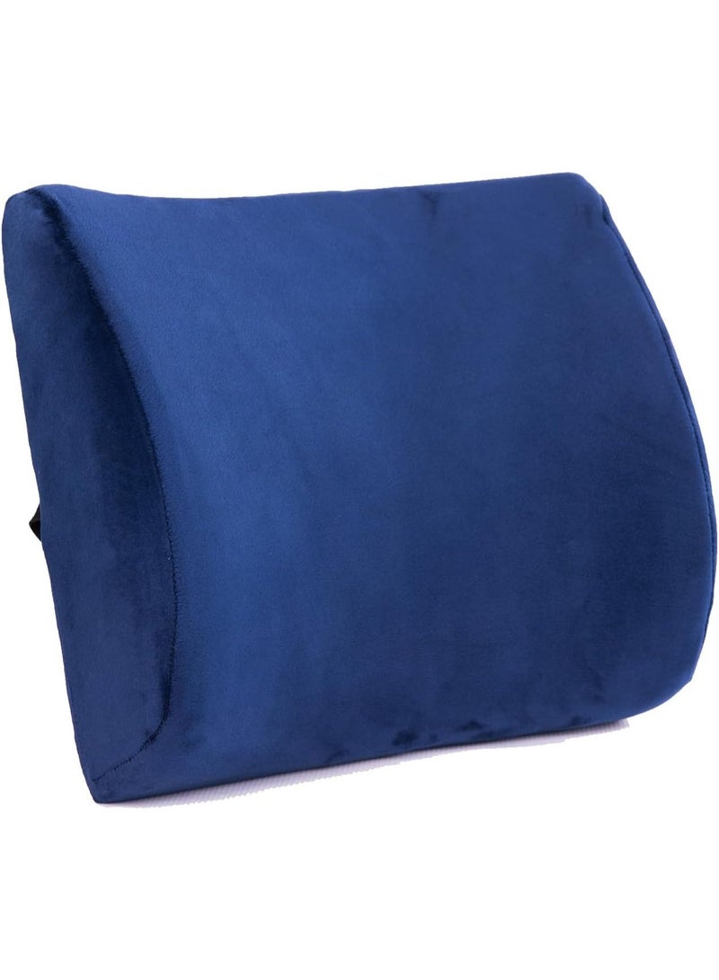 وسادة دعم أسفل الظهر الطبية – وسادة إسفنجية فاخرة على شكل إسفين للمكتب، السيارة، والكراسي المتحركة – تصميم مريح لتخفيف آلام العمود الفقري وعضلات الظهر وتصحيح وضعية الجسم – غطاء قابل للإزالة والغسل - Image 1