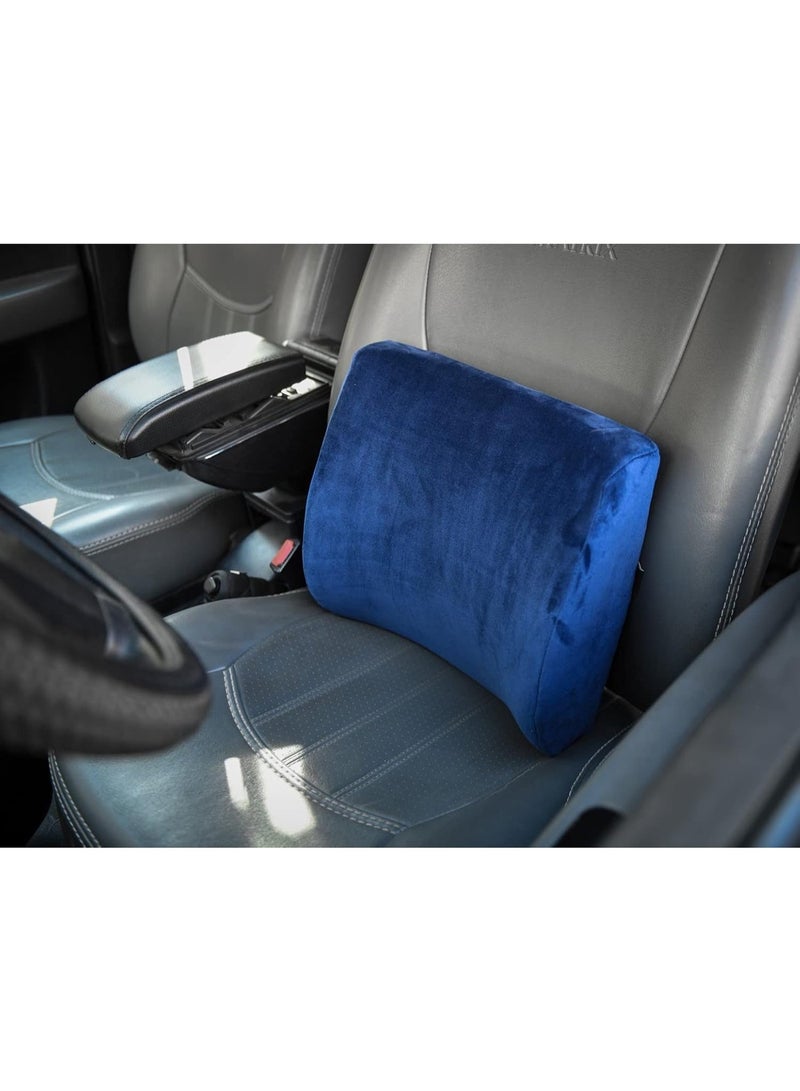 وسادة دعم أسفل الظهر الطبية – وسادة إسفنجية فاخرة على شكل إسفين للمكتب، السيارة، والكراسي المتحركة – تصميم مريح لتخفيف آلام العمود الفقري وعضلات الظهر وتصحيح وضعية الجسم – غطاء قابل للإزالة والغسل - Image 3