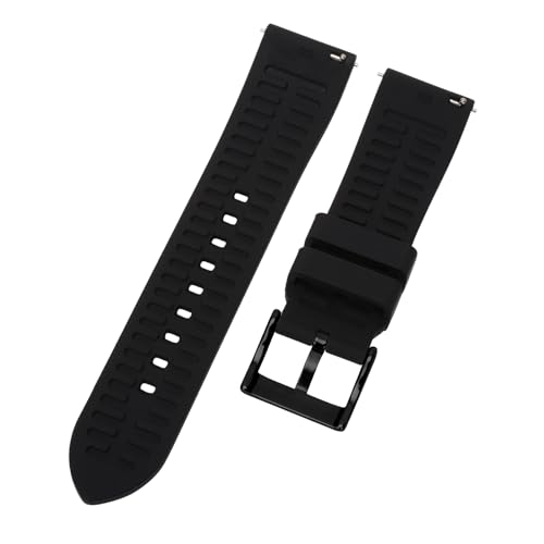 TStrap Silicone Watch Band for Men - Black Quick Release Watch Band for Women Soft - Waterproof Smart Watch Bracelet Clasp - Correa de Silicona para Reloj Replacement - 18mm 19mm 20mm 21mm 22mm 24mm - Image 3