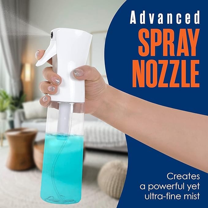 MISSLO 300ML Fine Mist Spray Bottle Continuous Sprayer for Hair Plants Cleaning Refillable and Leakproof Design Spray Bottle Sprayer for Perfume Skincare Makeup LotionPACK OF 1 - Image 4