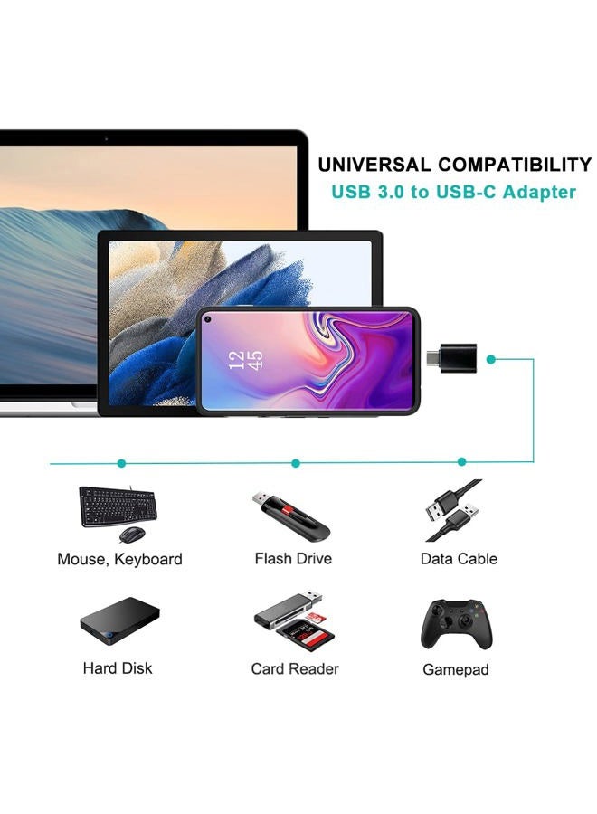 Mepsies USB C Adapter Pack of 4, USB C to USB 3.0 OTG Adapter, Micro USB to USB C Adapter Female to Male Compatible with MacBook Pro, Samsung Galaxy, Mobile Phone PC - Image 3