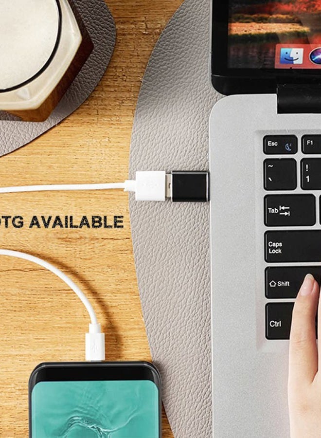 Mepsies USB C Adapter Pack of 4, USB C to USB 3.0 OTG Adapter, Micro USB to USB C Adapter Female to Male Compatible with MacBook Pro, Samsung Galaxy, Mobile Phone PC - Image 4