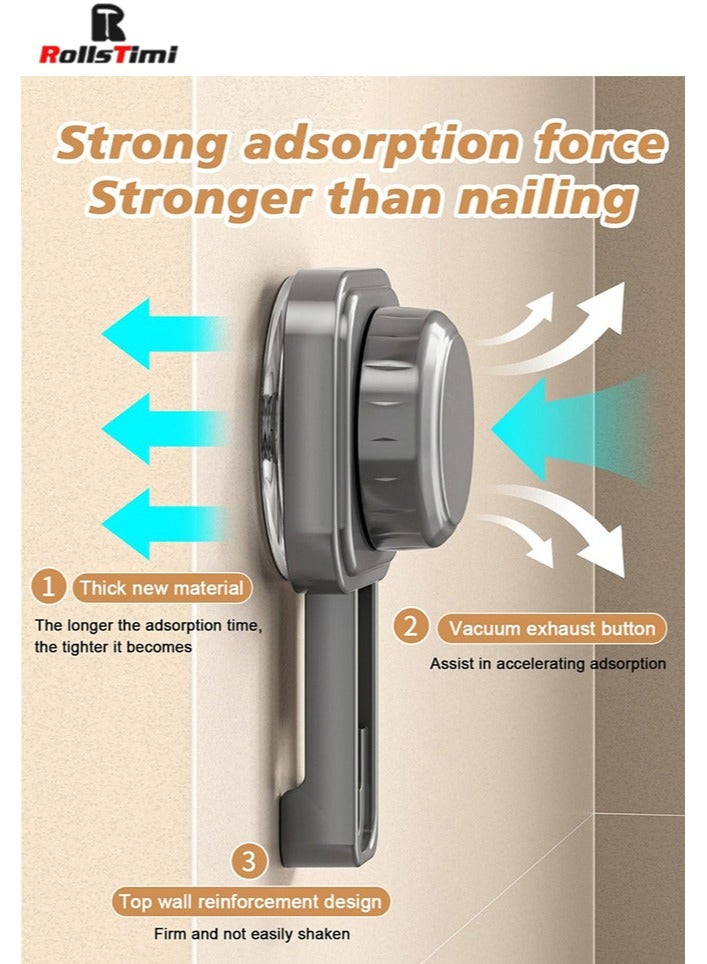 RollsTimi  Pot-Lid-Organizer, 3-Tier Pots and Pans Lid Organizer Under Cabinet, No Drilling, Rustproof, Lid-Organizers-Inside-Cabinet for Kitchen Cabinet Organization,Grey - Image 3