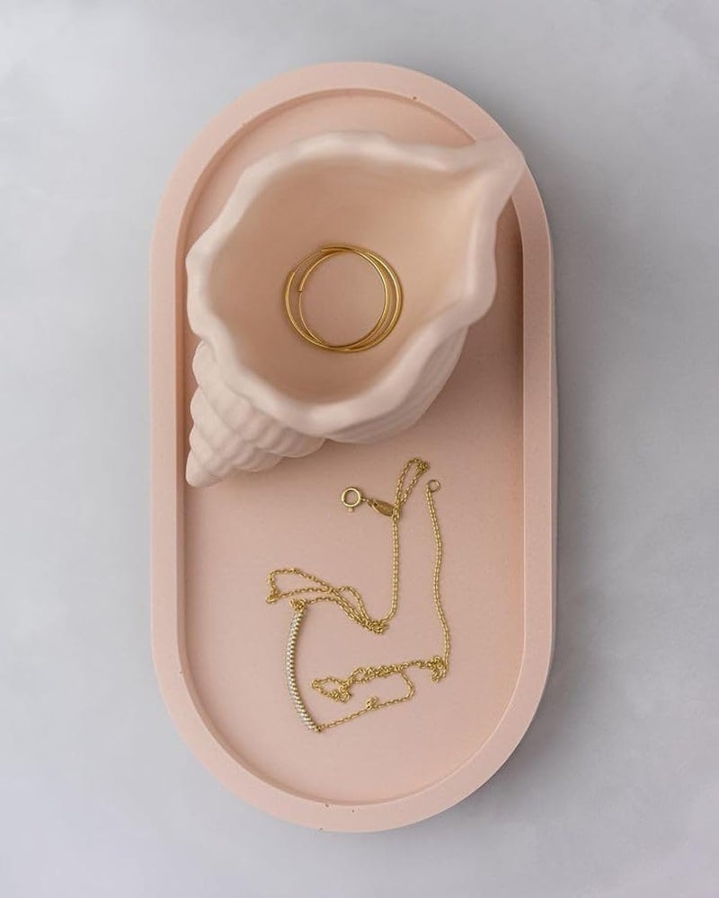 Seashell Candle Holder Makeup Accessories Holder Decor (3)