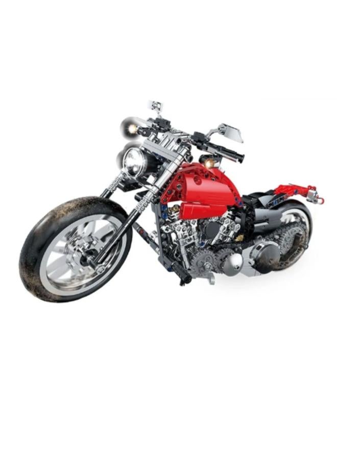 كوجو مجموعة مكعبات بناء الدراجات النارية الثقيلة Cogo Xtreme Wheels – 573 قطعة - Image 1