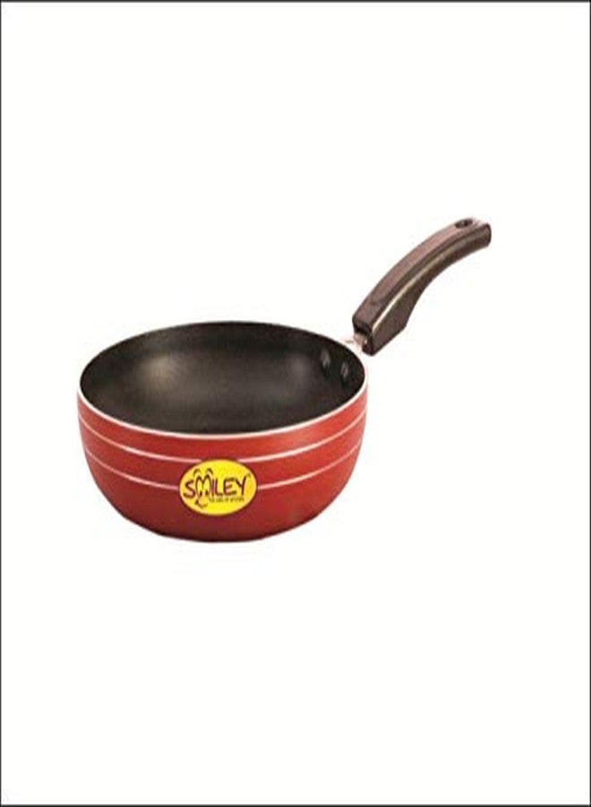 Smiley Aluminium Elegant Red Non Stick Fry Pan, 21cm (3 Layered Coated)