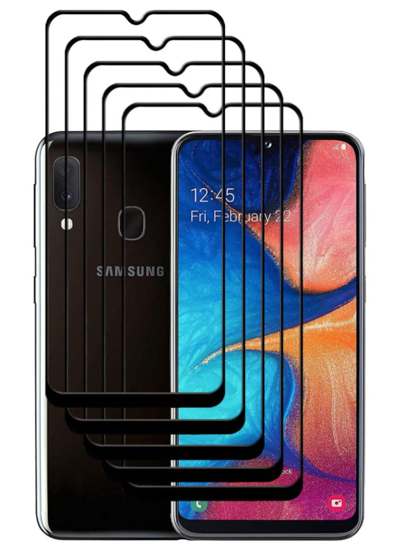 ACLIX 5 Pieces Antistatic ESD Dustproof Premium Quality High Definition Tempered Glass Screen Protector Designed For Samsung Galaxy A20 - Image 1